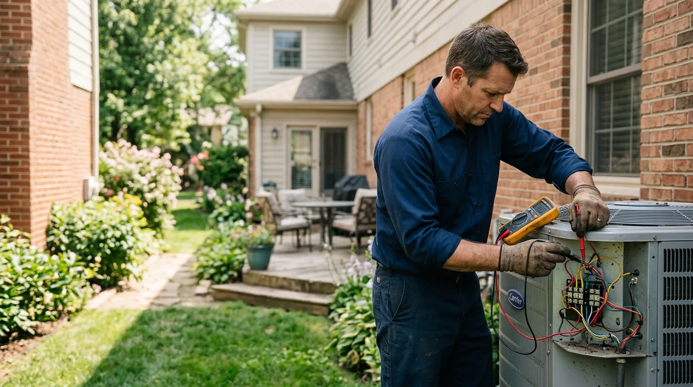HVAC technician working near Mount Storm, WV
